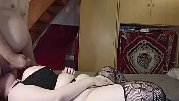 Play Doggy styled & mouth fucked bbw bitch by 2 thick cocks hd