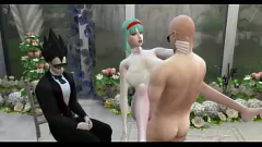 Riproduci Dragon Ball Z - Speciale matrimonio epico hentai: la prima avventura anale della moglie MILF davanti al marito cornuto