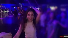 Play Cum Covered Anal Sex in Nightclub Toilet